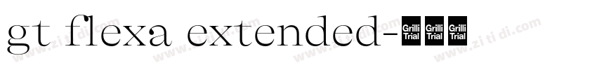 gt flexa extended字体转换
